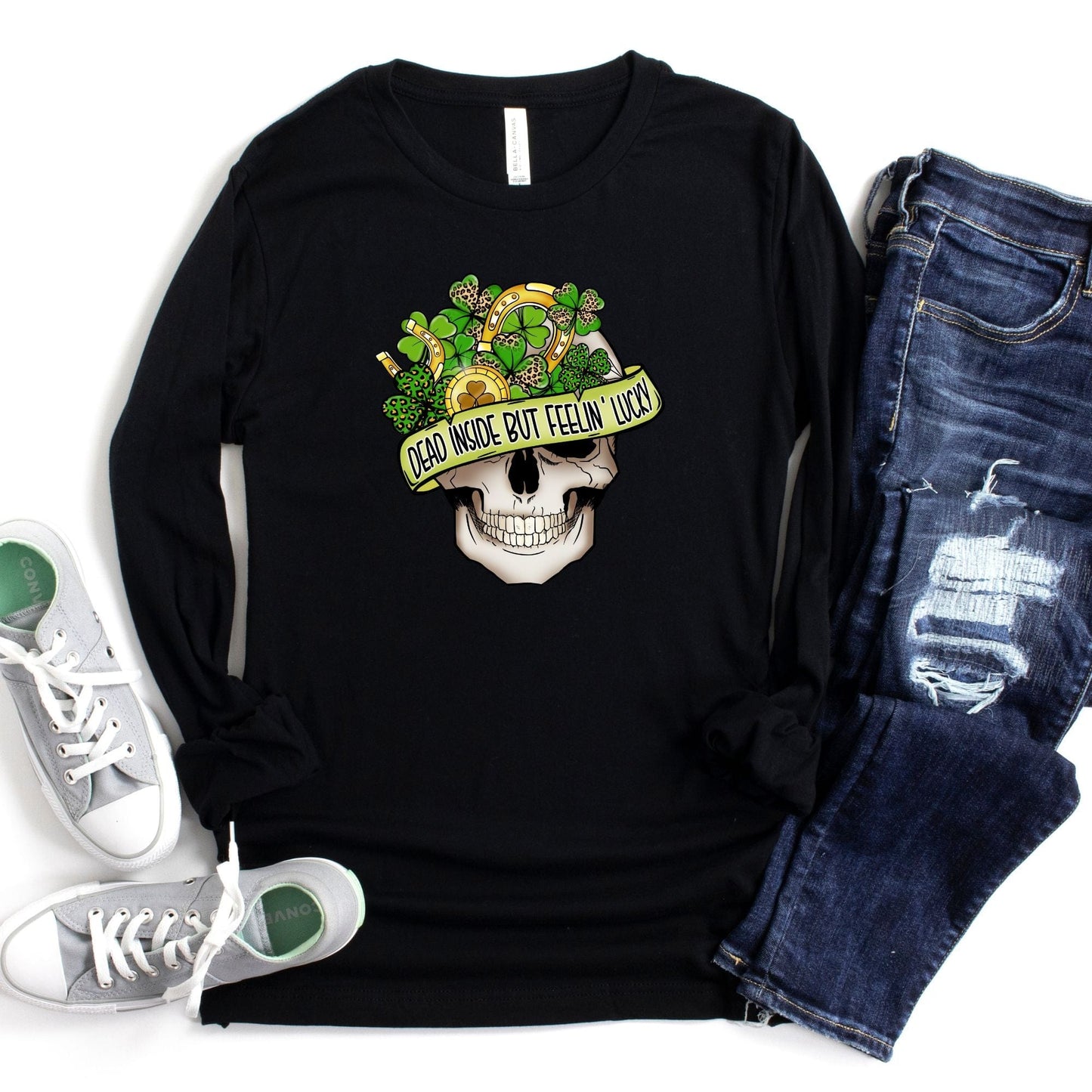 Dead Inside But Feelin' Lucky St. Patrick's Day T-Shirt