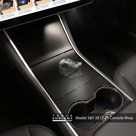Death Star Starwars | Tesla Center Console Wrap Kit | Model Y ’19-20