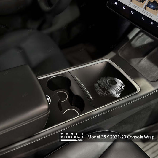 Death Star Starwars | Tesla Center Console Wrap Kit | Model Y '21-25