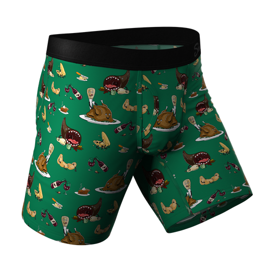 The Debauch Banquet | Thanksgiving Long Leg Ball Hammock® Pouch Underwear With Fly
