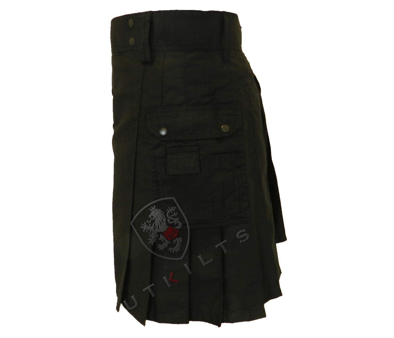 Utility Kilt – GlenTorin, Black Ripstop