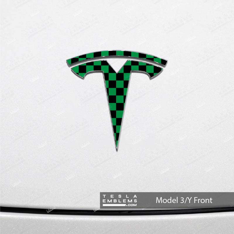 Demon Slayer Tanjiro Tesla Emblem Decals (Front + Back) | Model 3