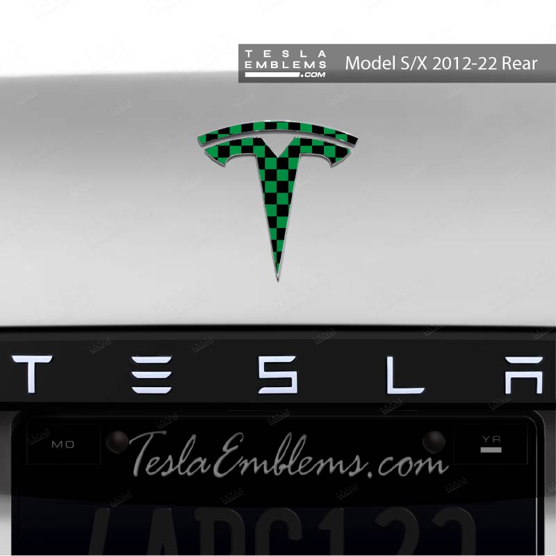 Demon Slayer Tanjiro Tesla Emblem Decals (Front + Back) | Model X