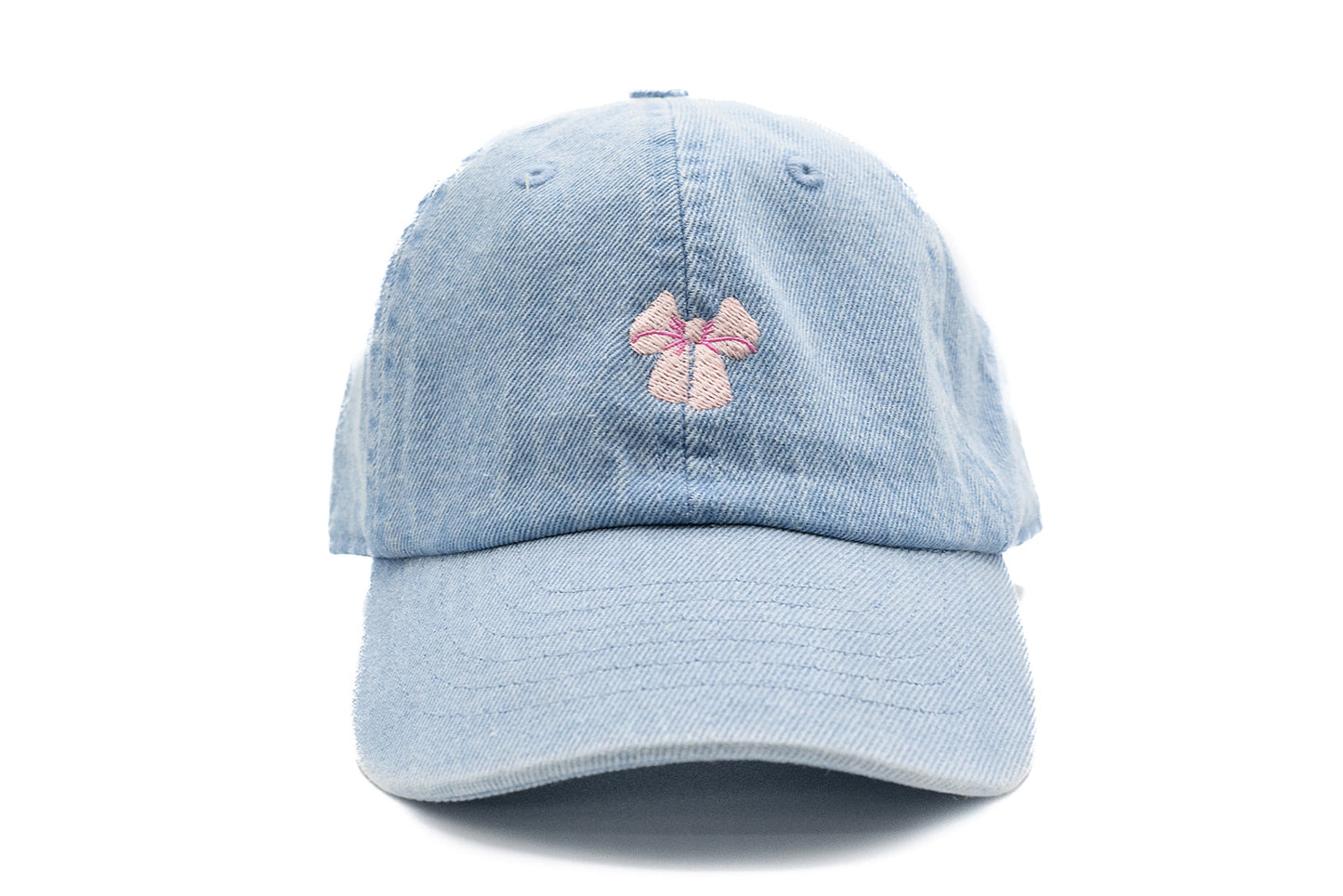 Tiny Pink Bow Baseball Hat