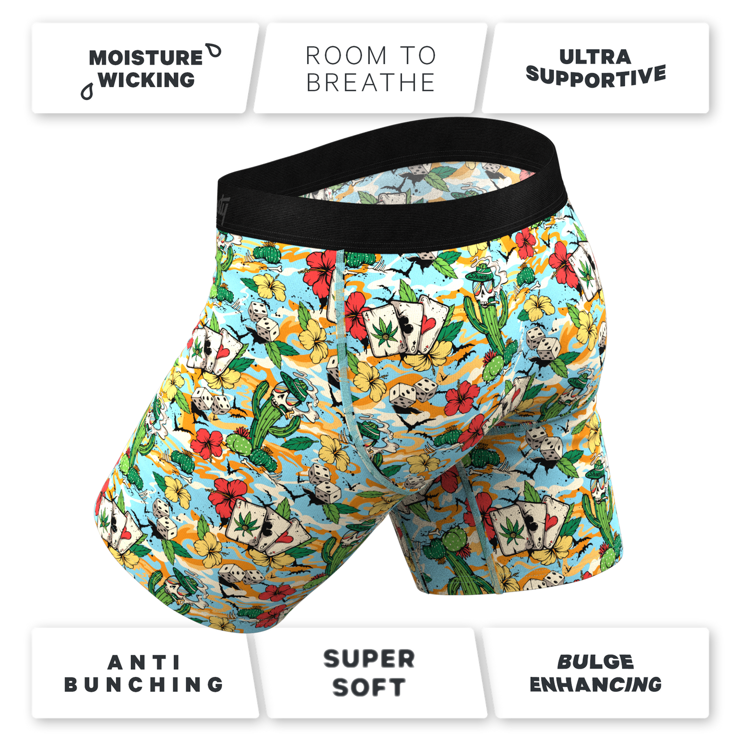 The Desert Oasis | Vegas Long Leg Ball Hammock® Pouch Underwear With Fly