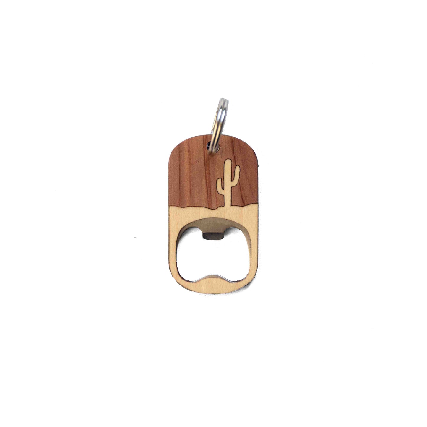 Desert Cactus Bottle Opener Keychain