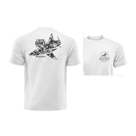 I Catch Giant Fish Lifestyle Cotton Blend T-Shirt
