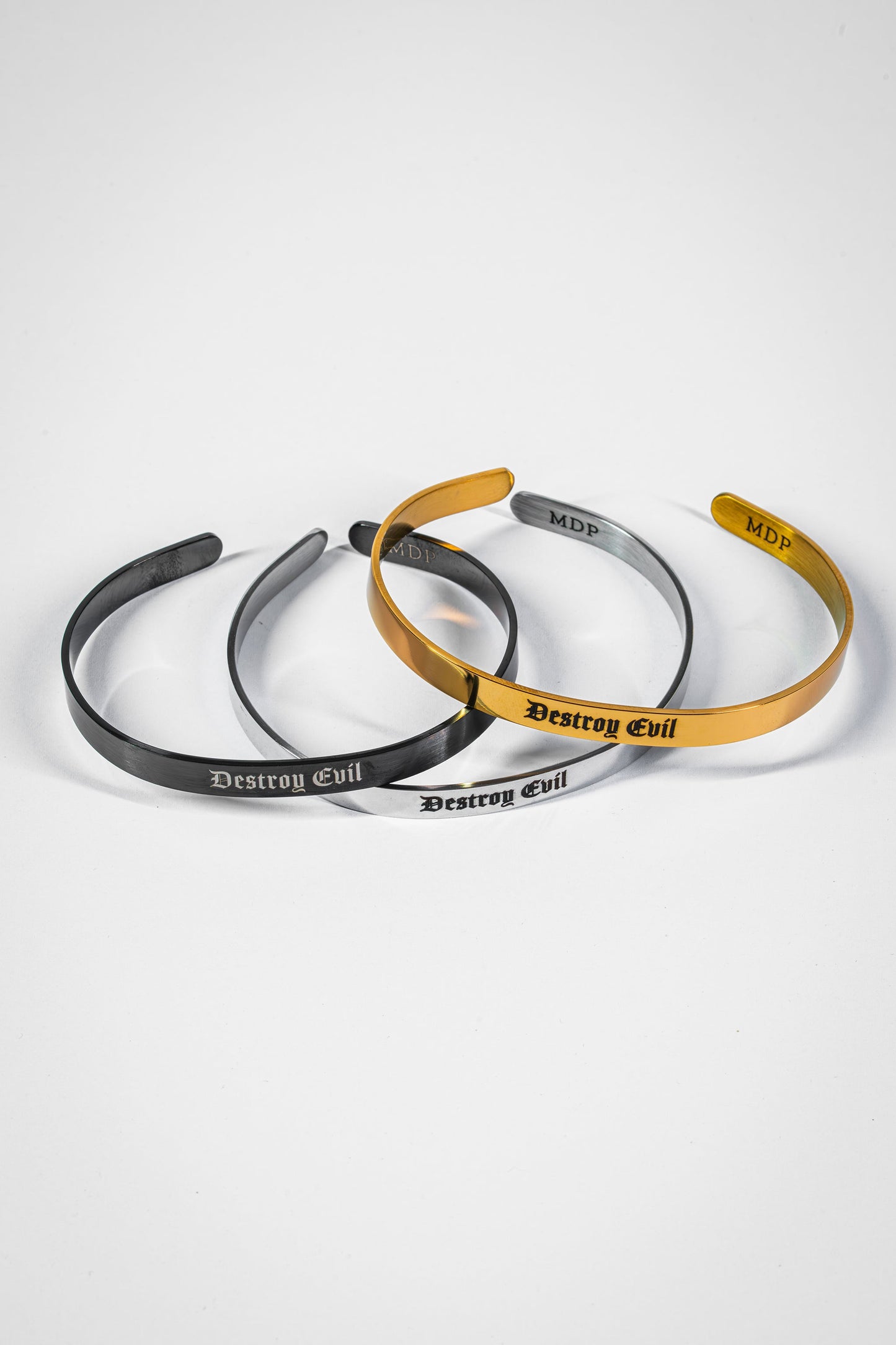 Destroy Evil Stainless Steel Cuff
