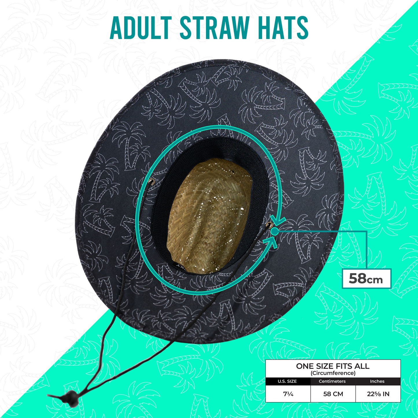 Strawberry x Cherry Pink Straw Lifeguard Hat