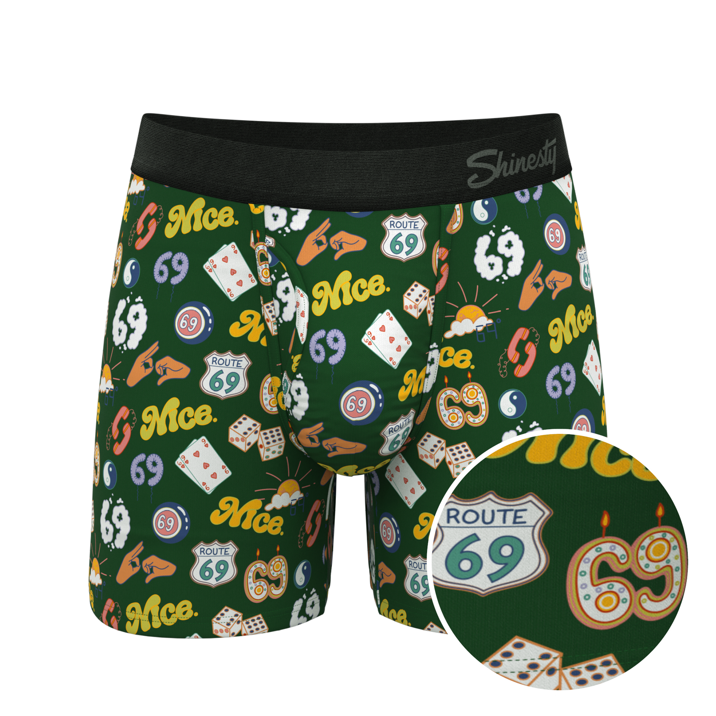 The Wine Dine & 69 | Route 69 Ball Hammock® Pouch Underwear With Fly