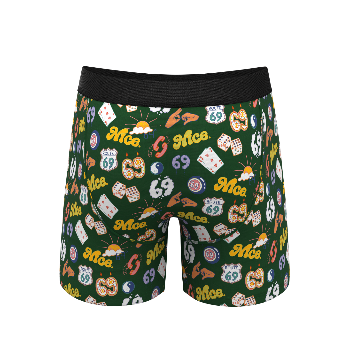 The Wine Dine & 69 | Route 69 Ball Hammock® Pouch Underwear With Fly