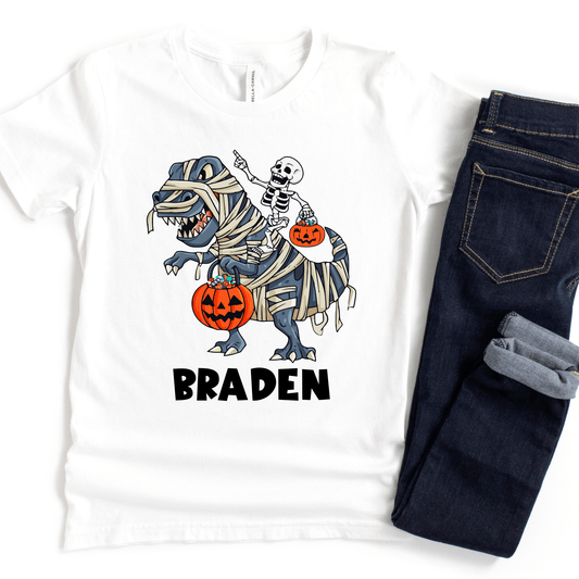 Dinosaur Mummy Halloween T-Shirt