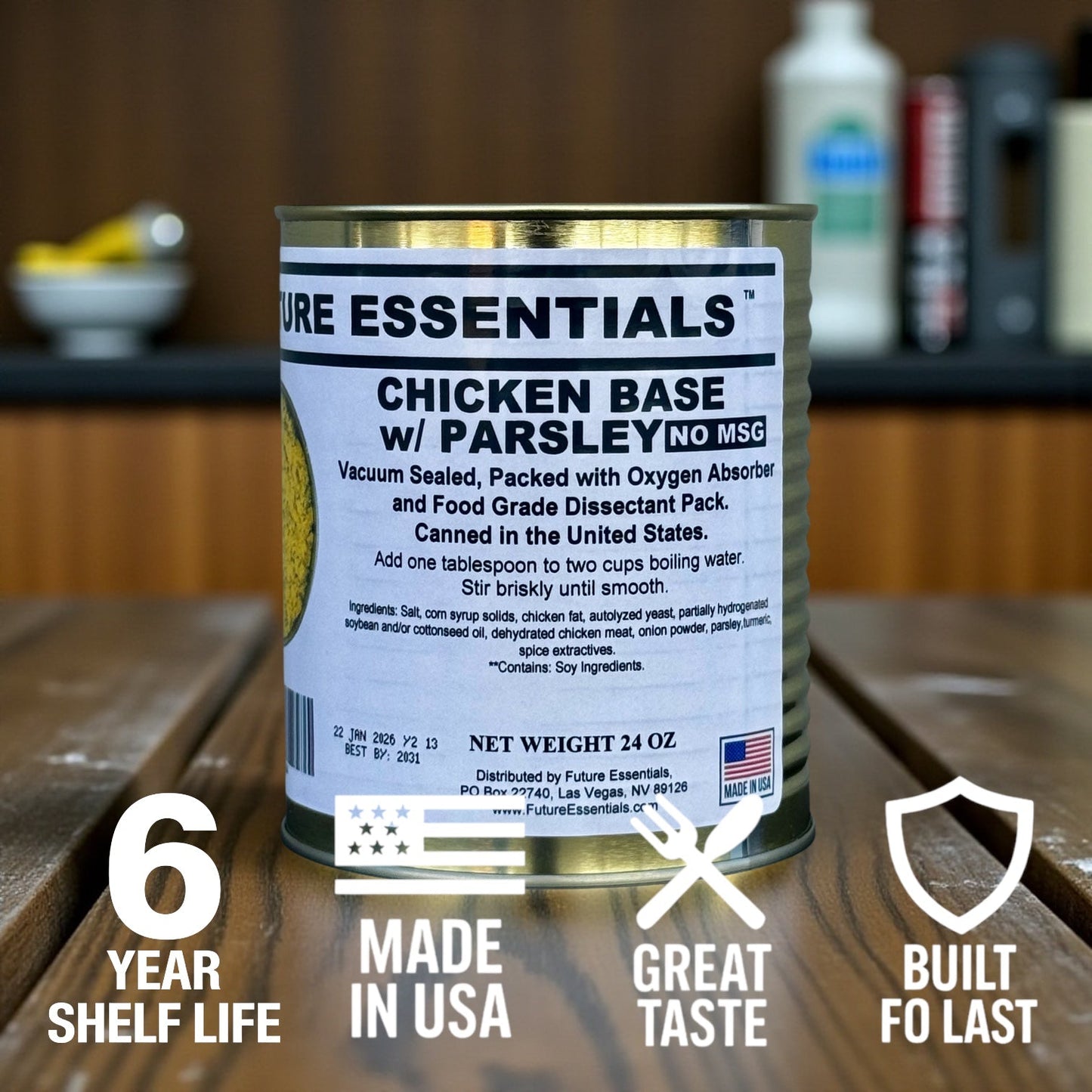 Future Essentials Canned Chicken Base with Parsley