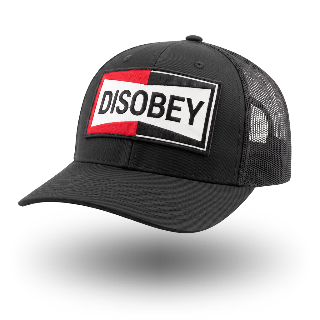 DISOBEY TRUCKER HAT - BLACK