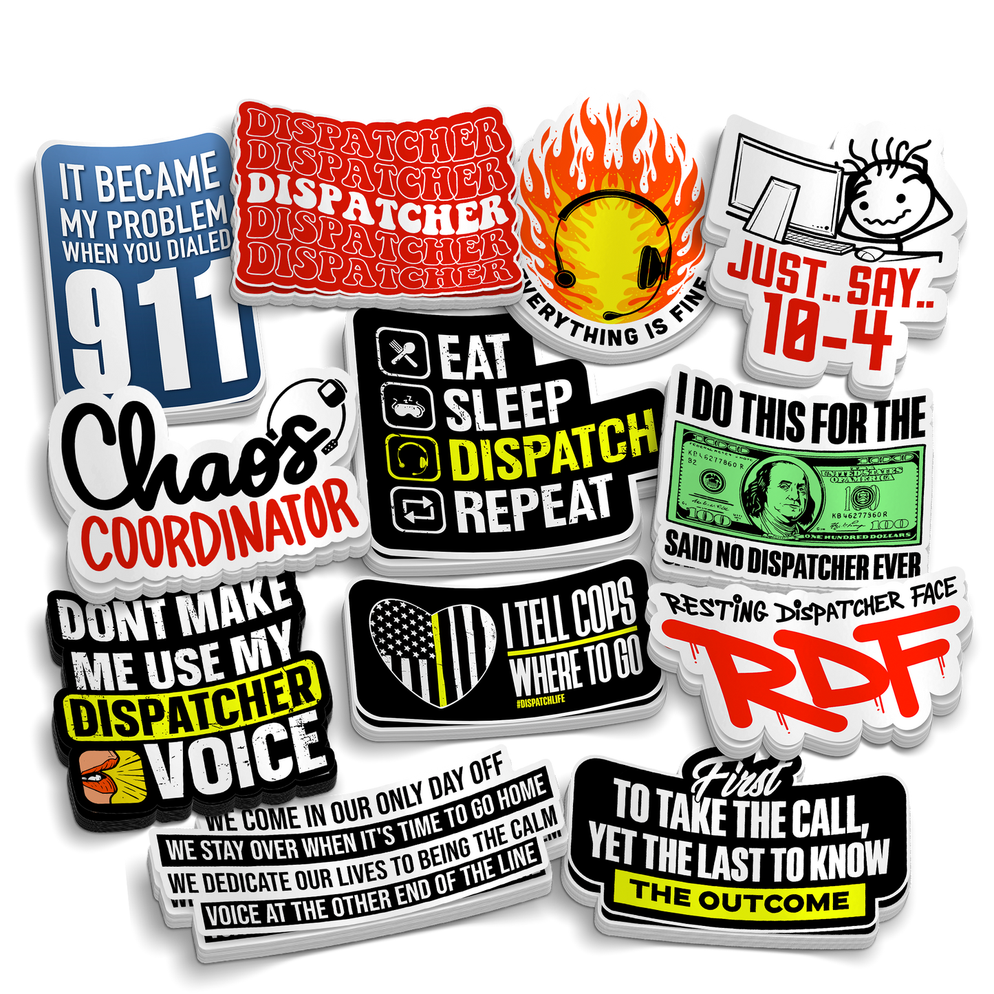 The Dispatcher Collection - Funny Sticker Pack