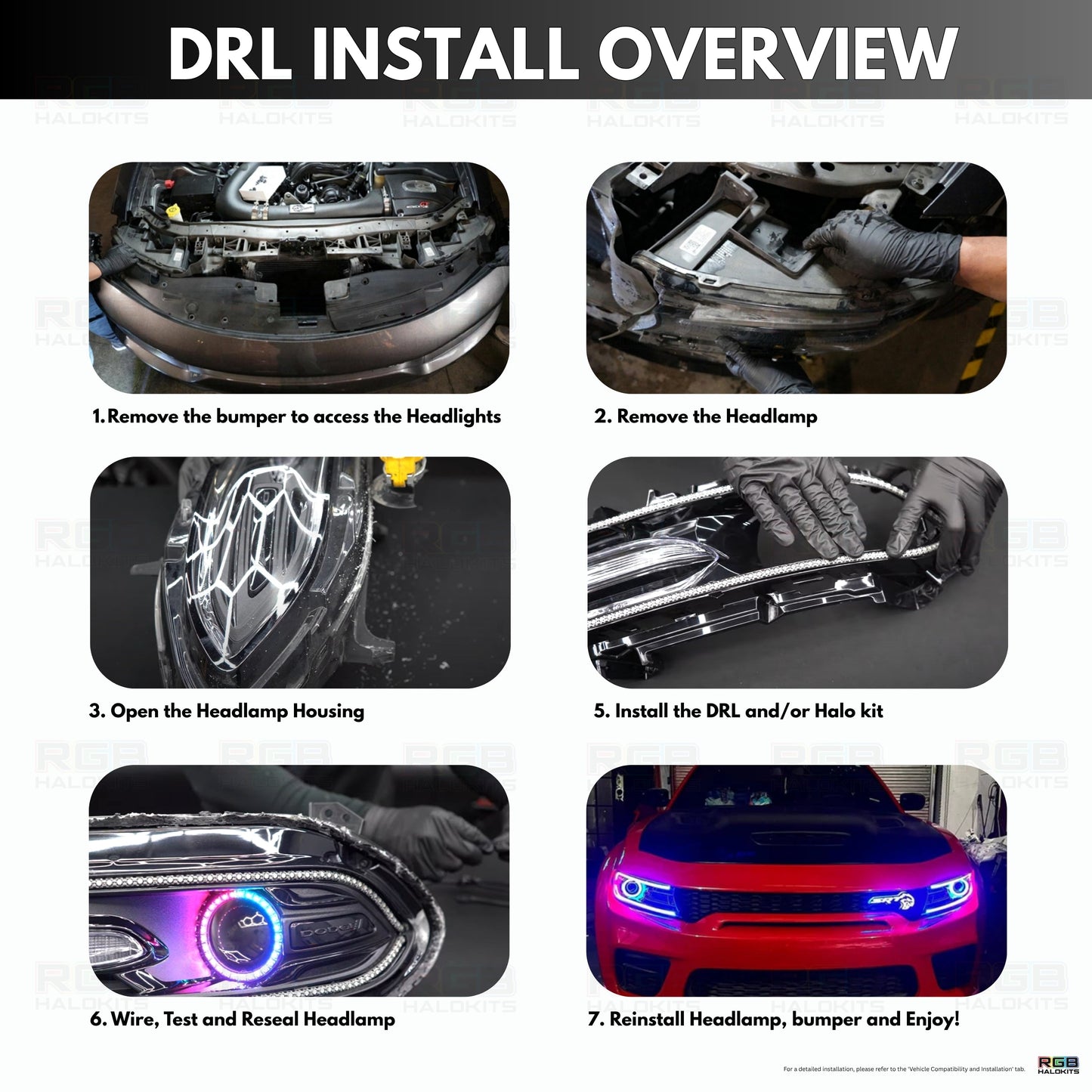 Dodge Charger Flow Series DRL Boards 2.0 | Diffused LED (2015-2023)