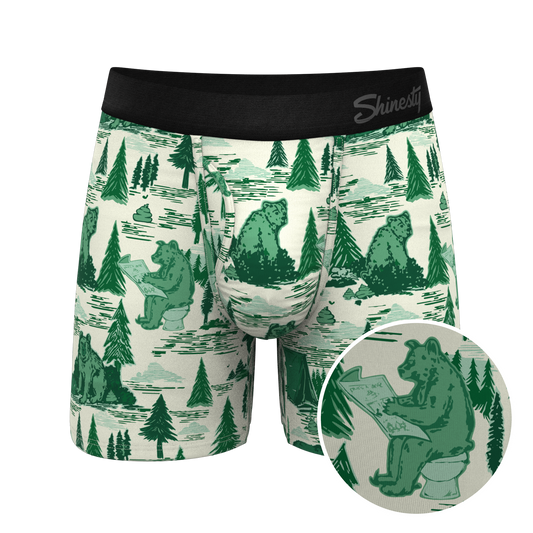 The Does A Bear | Green Toilet Bear Ball Hammock® Pouch Underwear With Fly