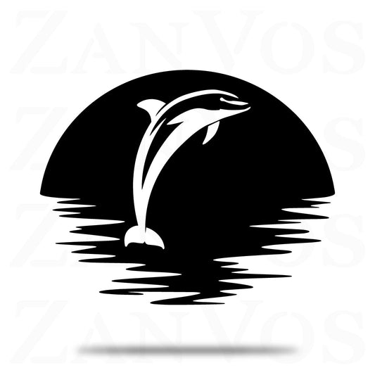 Dolphin Jumping Wall Art