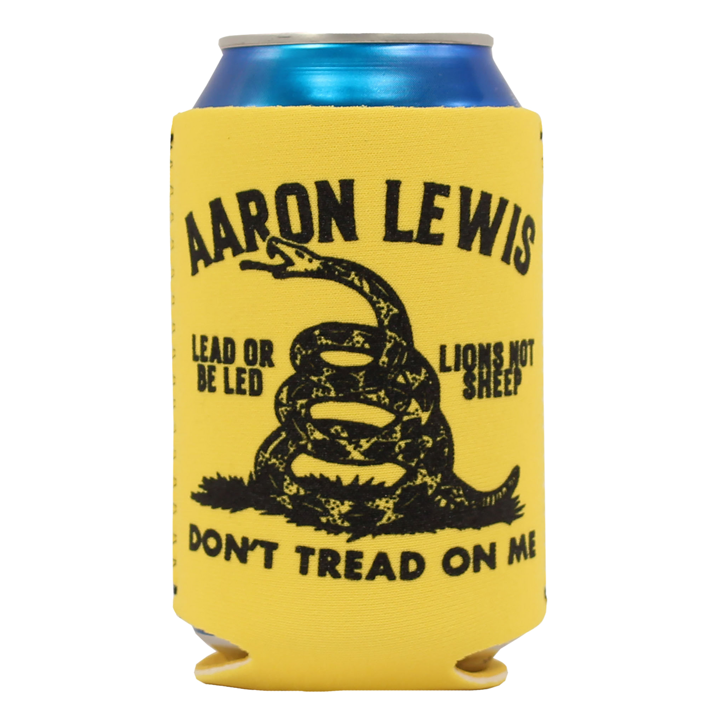 Aaron Lewis "Don't Tread On Me" Koozie (Yellow)