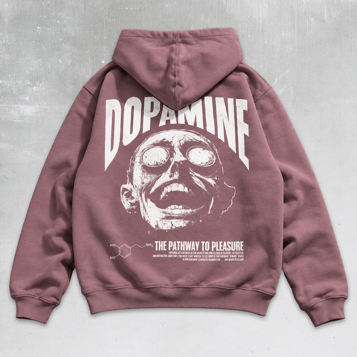 Dopamine Pullover Hoodie Washed Plum