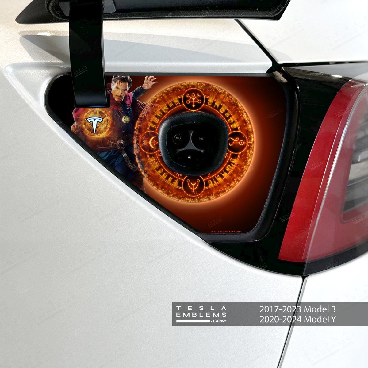 Dr Strange Tesla Charge Port Wrap | Model Y