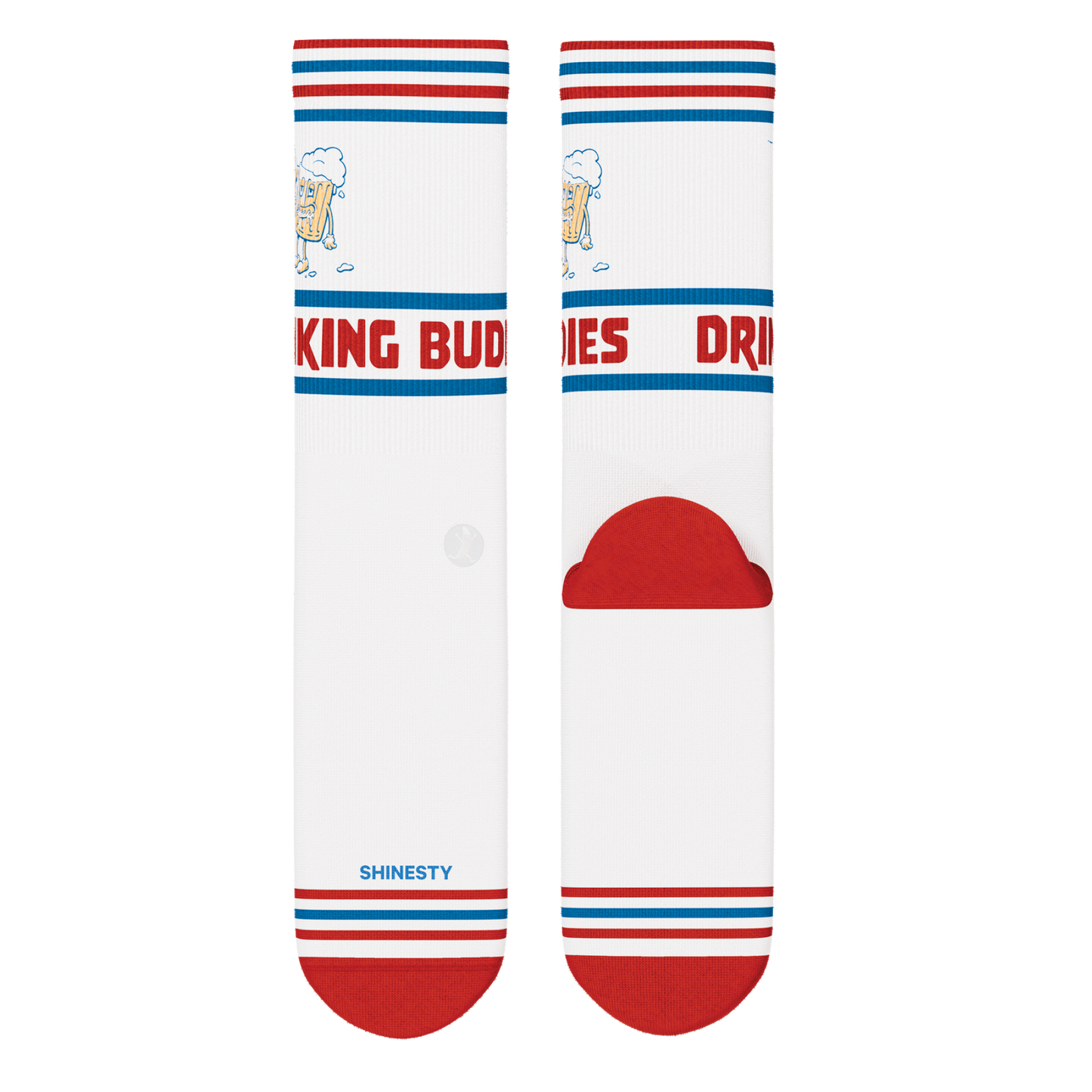 The Drinking Buddies | Beer Heel Hammock™ Crew Socks