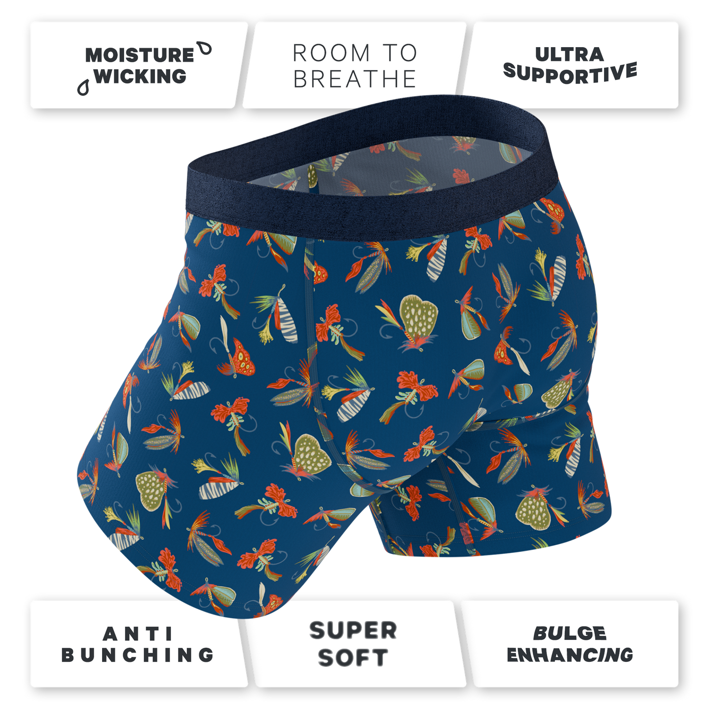 The Dry Fly | Fly Fishing Ball Hammock® Pouch Underwear With Fly