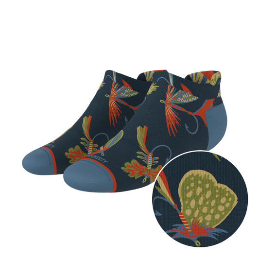 The Dry Fly | Fly Fishing Heel Hammock™ Ankle Socks