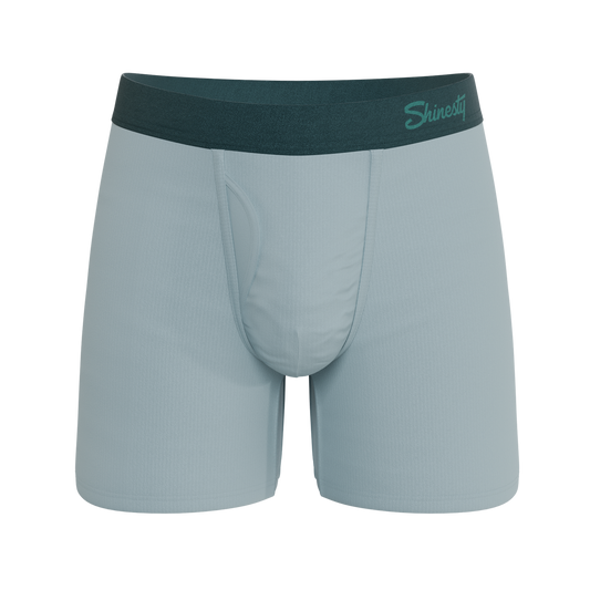 The Dry Ice | Muted Steel Blue Ball Hammock® Pouch Underwear With Fly
