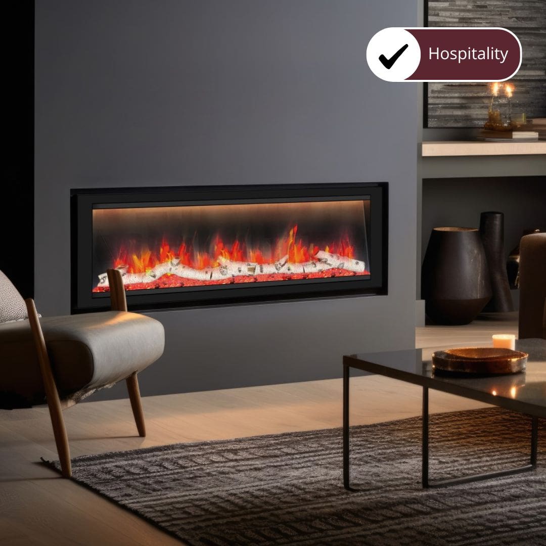 Dynasty Allegro 58-Inch to 82-Inch Flush Mount Smart Electric Fireplace