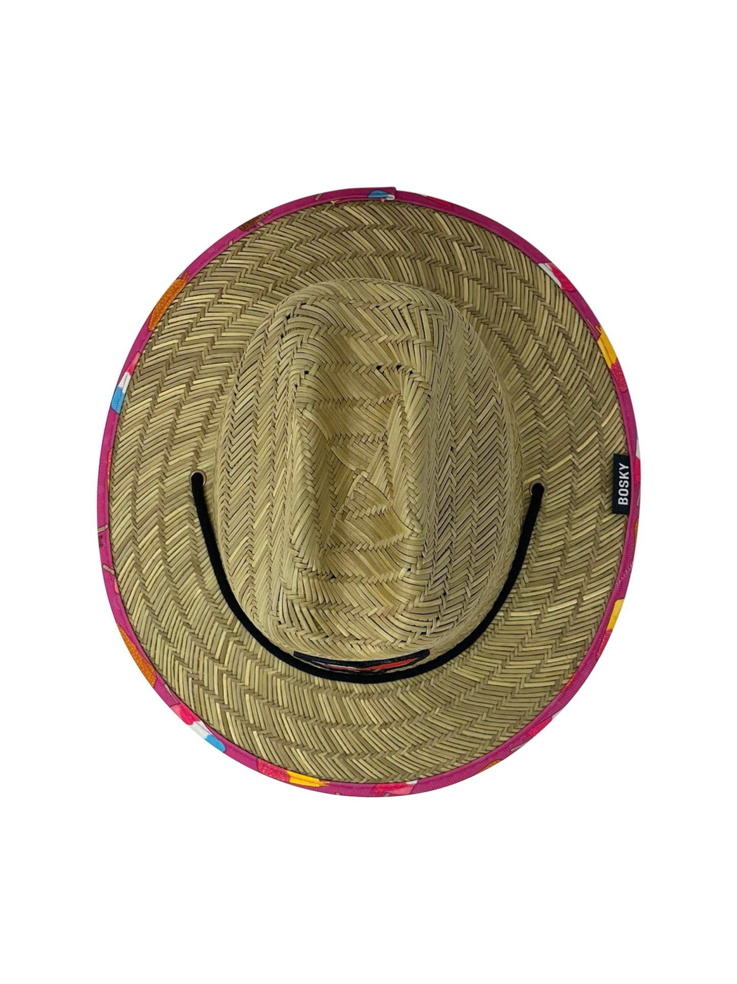 Kid's 3-9 Yrs Popsicle Ice Cream Summer Straw Lifeguard Hat
