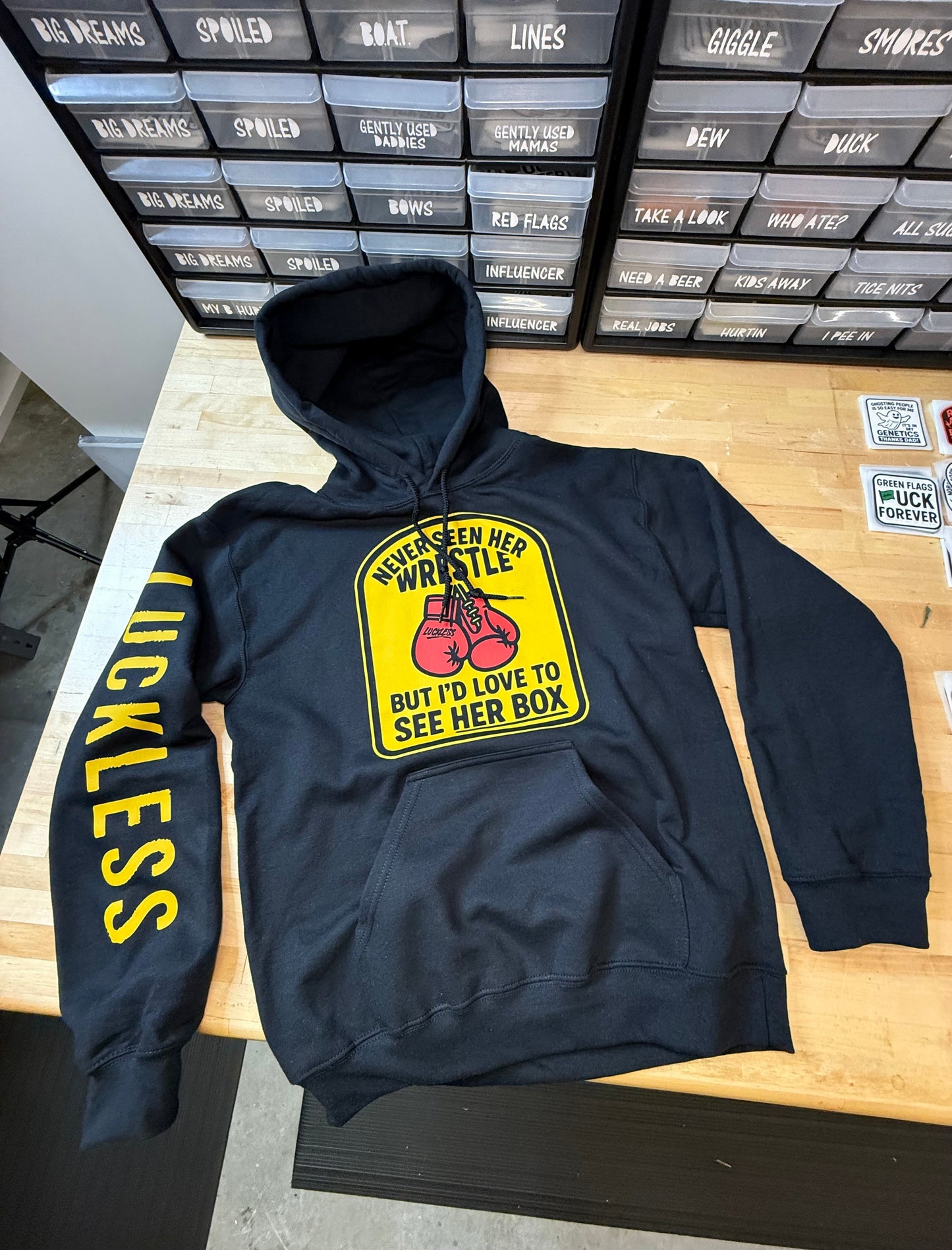 Love to See Her Box Hoodie