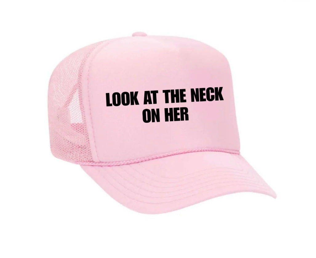 Look At The Neck On Her Trucker Hat