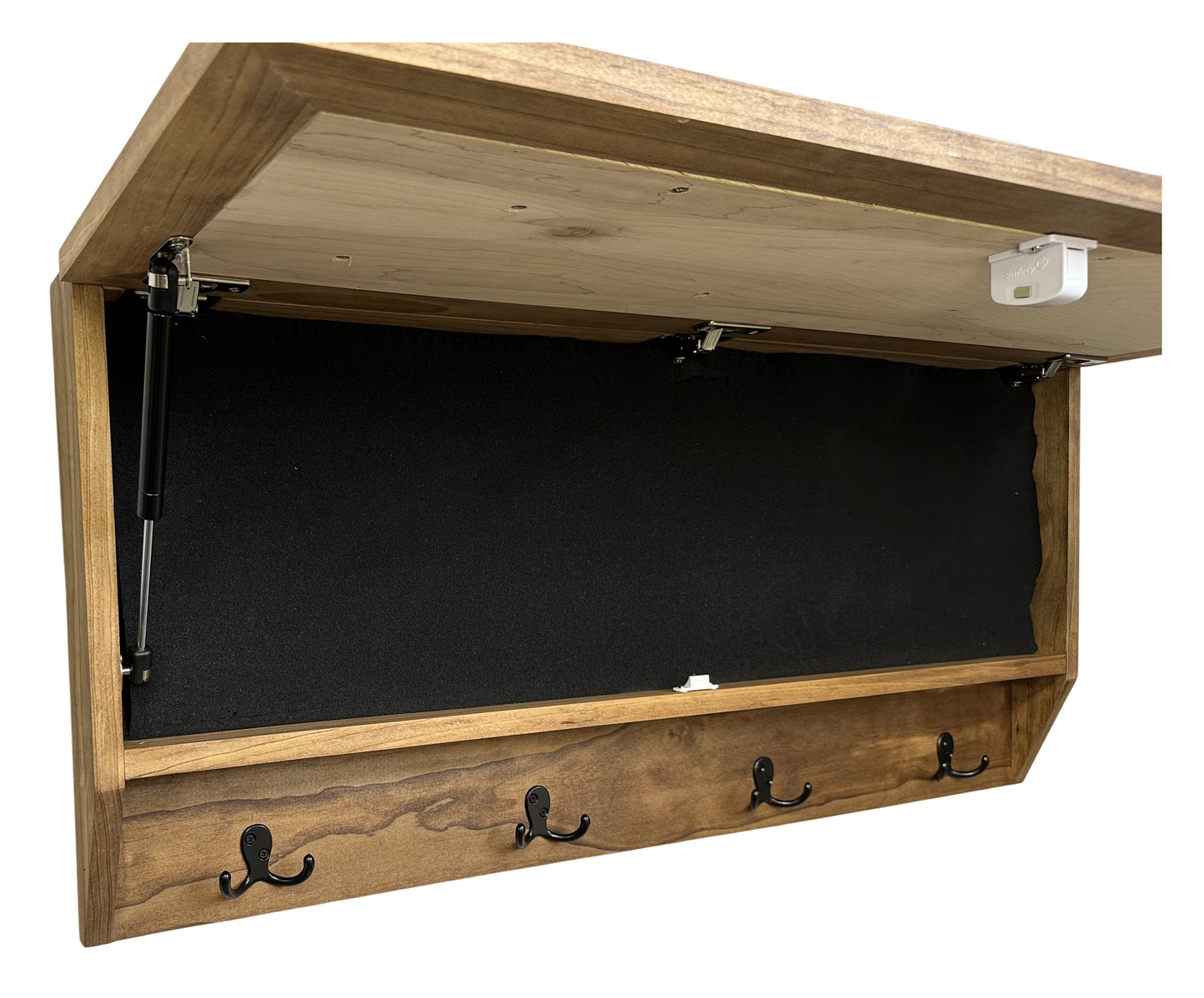 Family Tree Coat Rack Gun Concealment Decor - Handcrafted Wooden Gun Cabinets - Gun Shelf Hidden Storage for Rifles, Shotguns, & Handguns - Quick Access Hidden Wall Safe