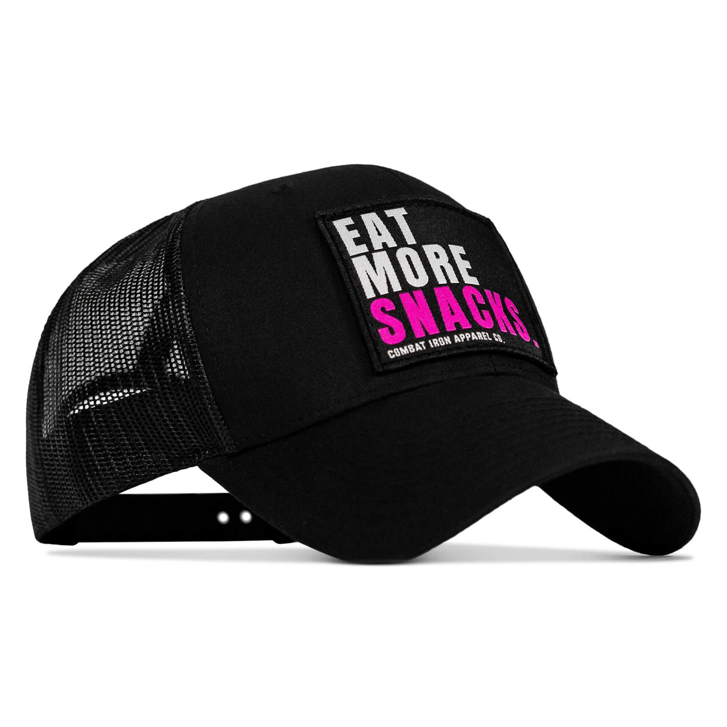 Eat More Snacks Patch Snapback Hat