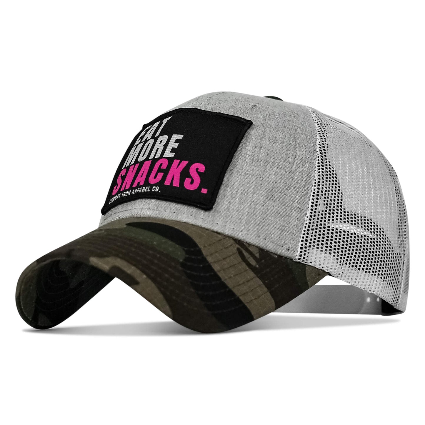 Eat More Snacks Patch Snapback Hat