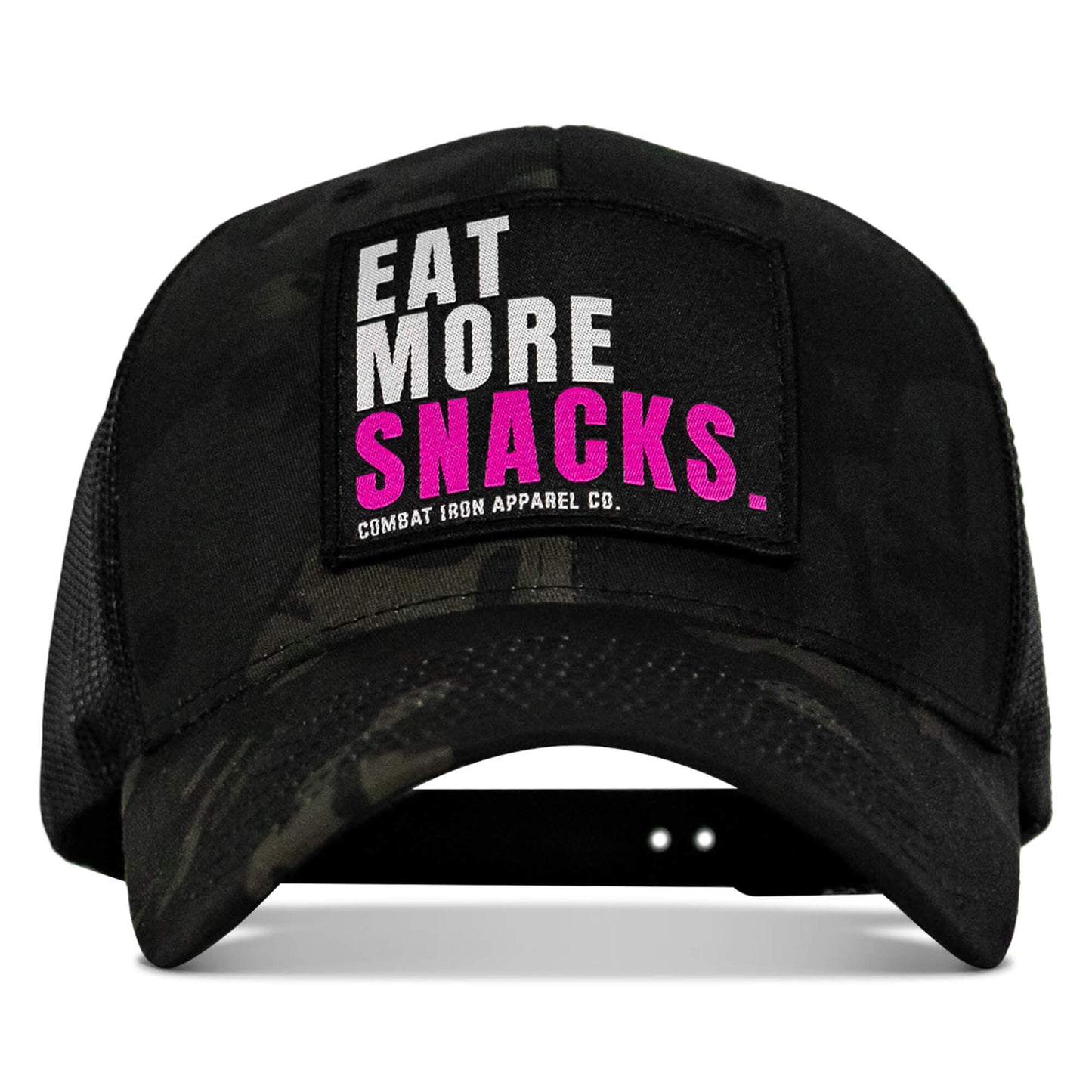 Eat More Snacks Patch Snapback Hat