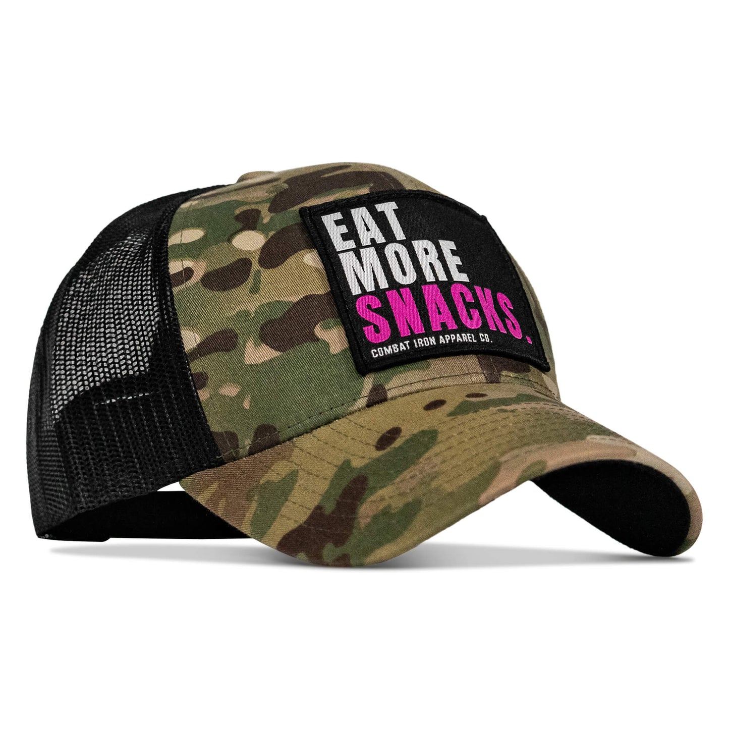 Eat More Snacks Patch Snapback Hat