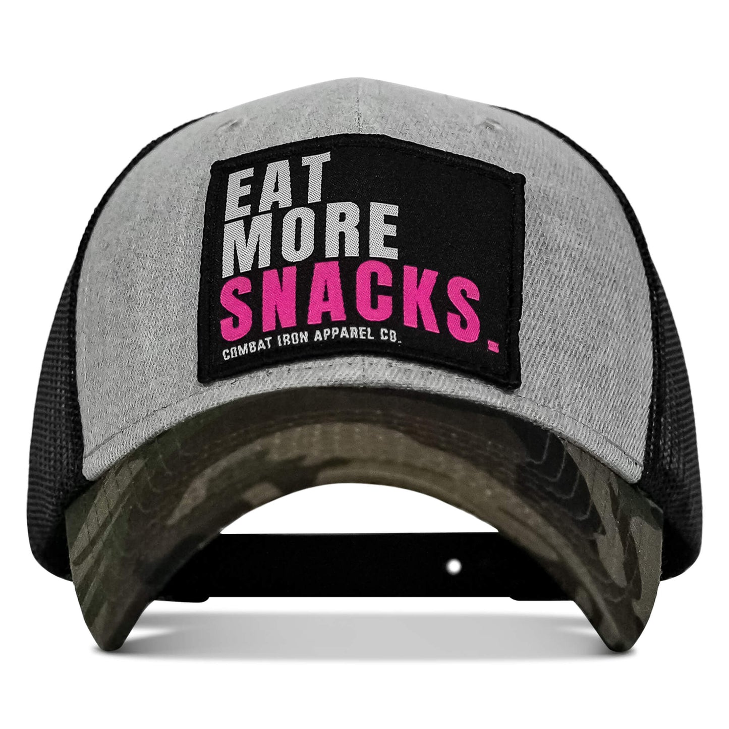 Eat More Snacks Patch Snapback Hat