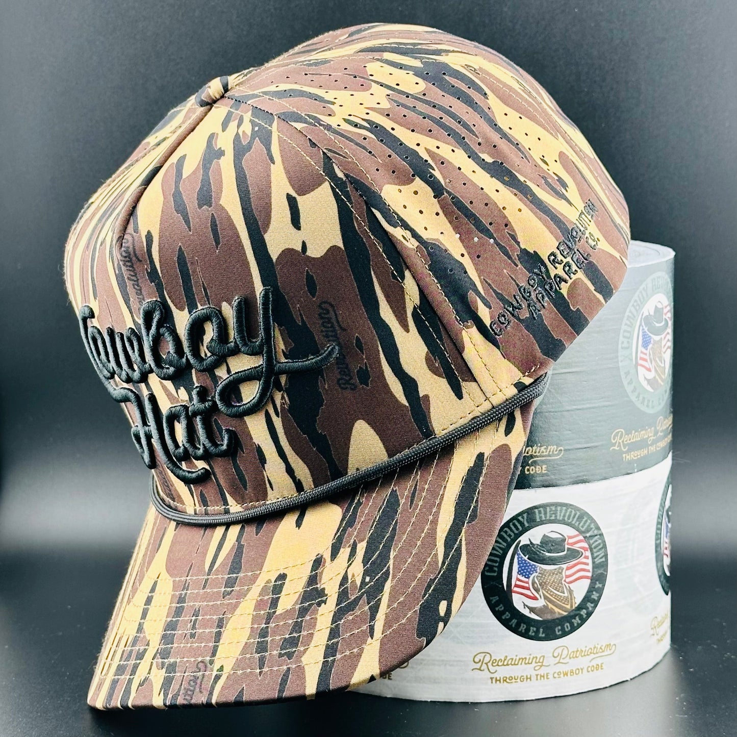 Atakapa Camo - Swampland Script “Cowboy Hat”