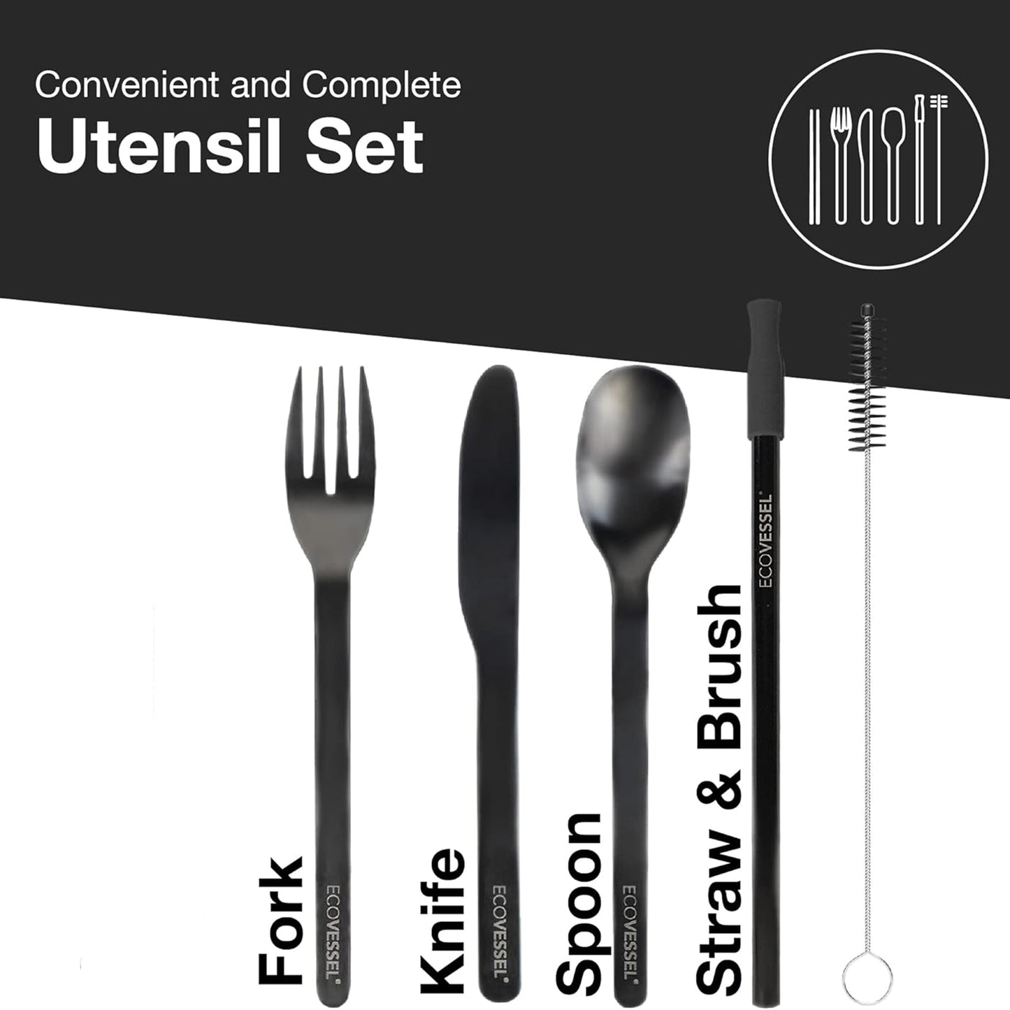 EcoVessel's Wanderware Reusable Stainless Steel Set