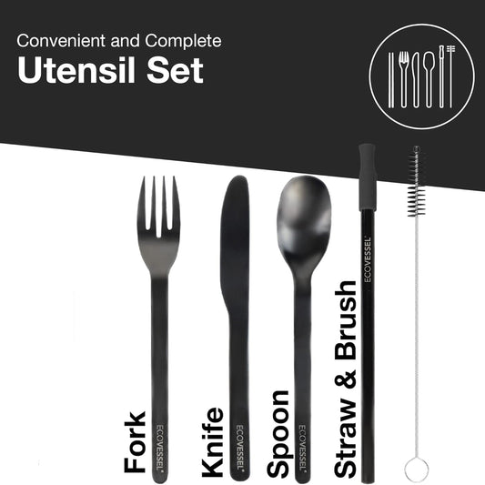 EcoVessel's Wanderware Reusable Stainless Steel Set