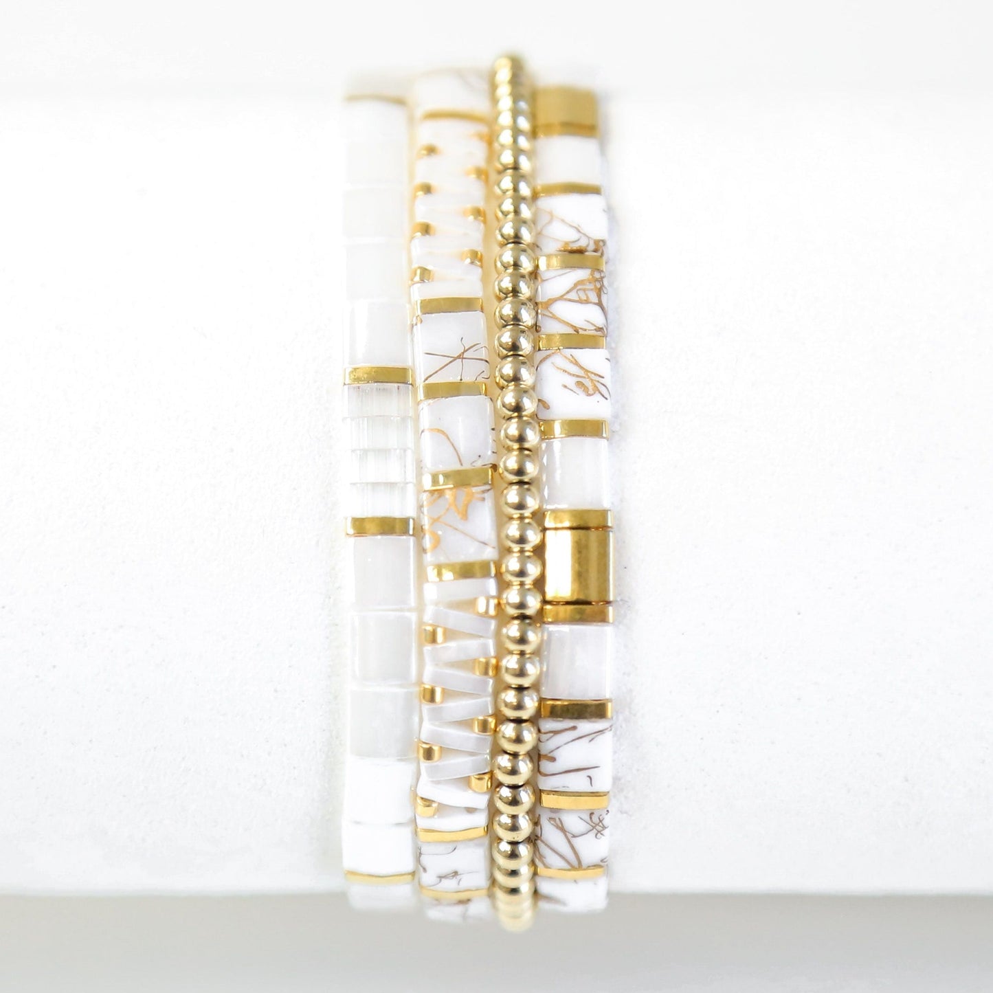 ENDLESS - 4 Tila Bead Bracelet Stack