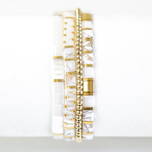ENDLESS - 4 Tila Bead Bracelet Stack