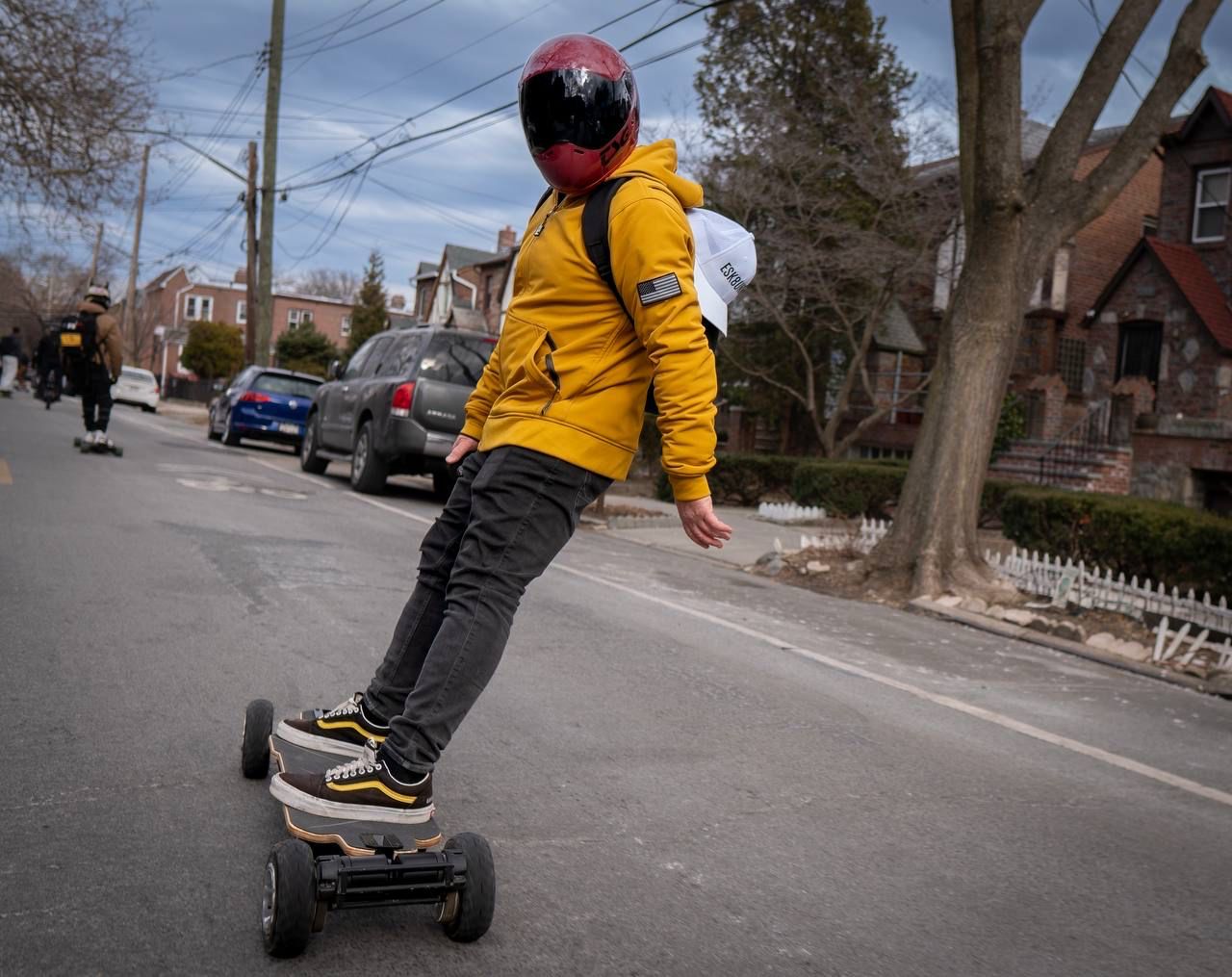 Protective SoftShell Unisex Hoodie - Mustard Matte with Pads