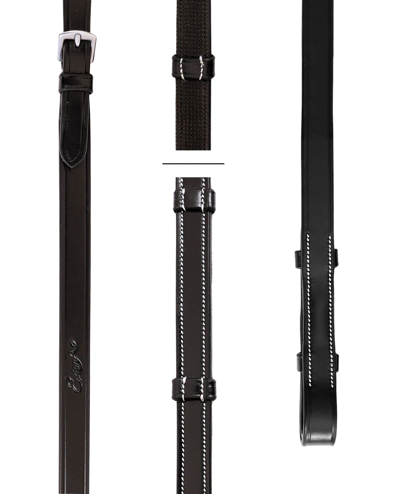 ExionPro Rubber Lined Leather Reins