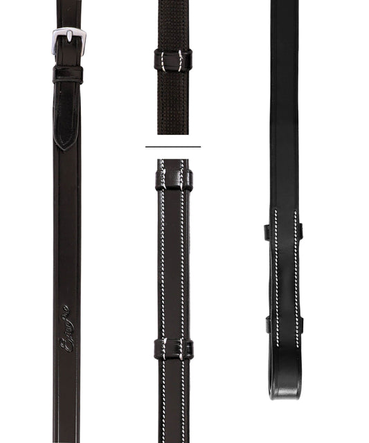 ExionPro Rubber Lined Leather Reins