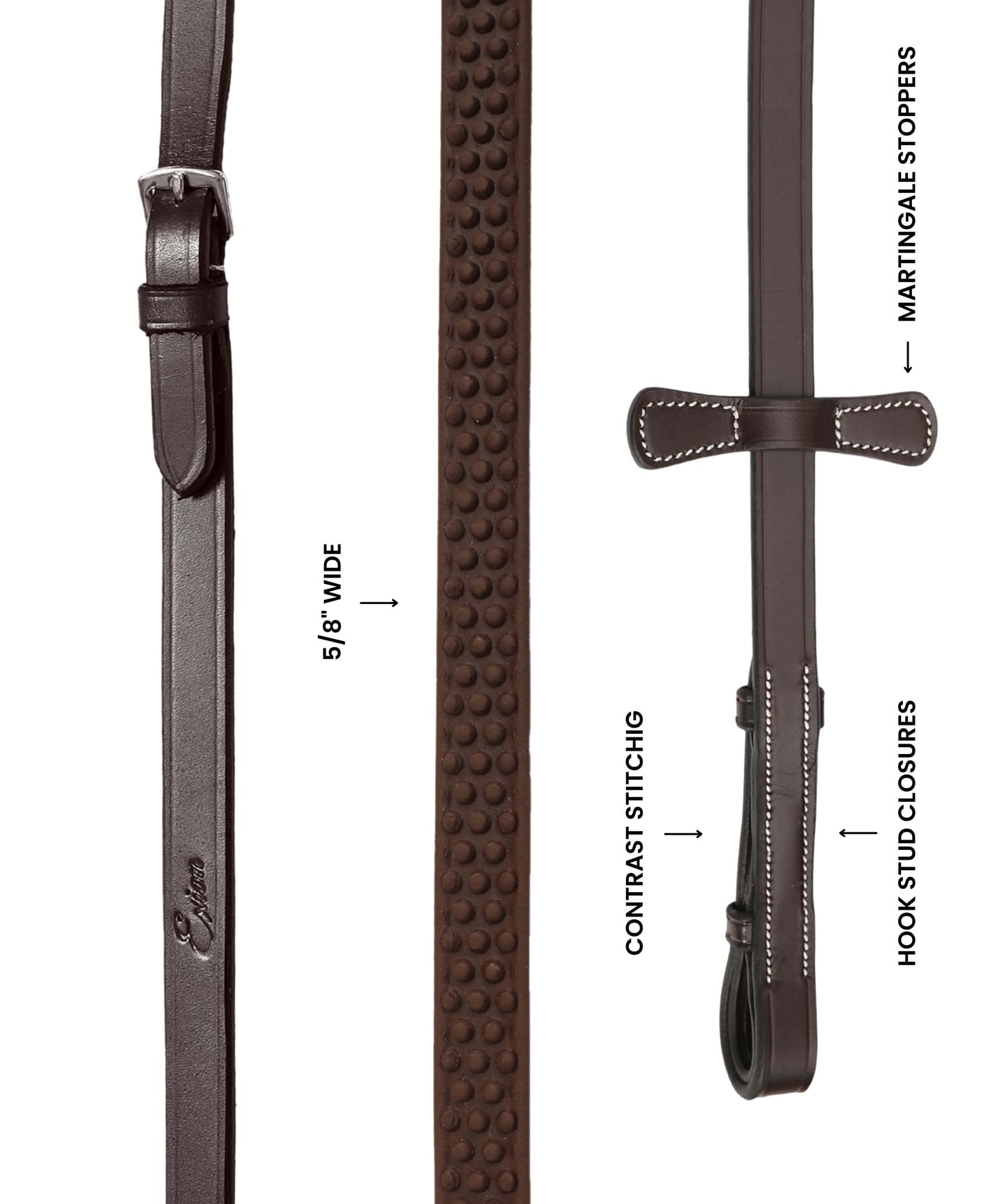 ExionPro Dotted Rubber Reins