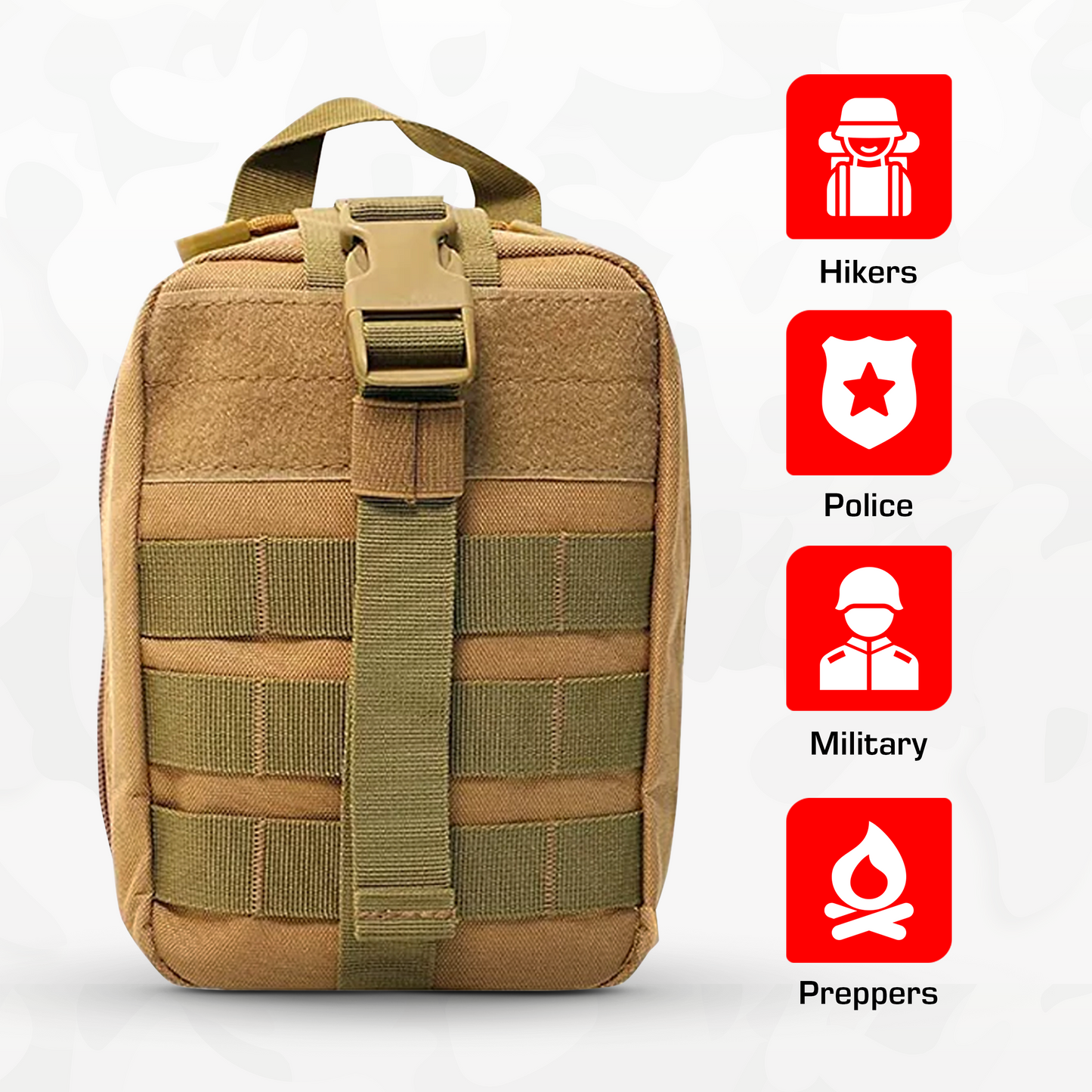 Premium Trauma IFAK Compact Kit with CAT Tourniquet & Chest Seals