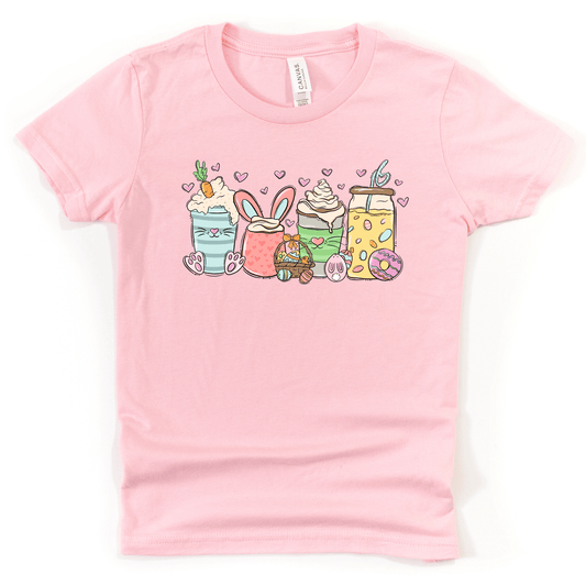 Easter Coffee Cups Kids T-Shirt